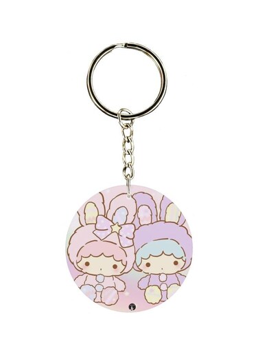 Cartoon Printed Double Sided Keychain