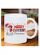 1pc Merry Cluckin Christmas Ceramic Coffee Mug - Reusable, Insulated, Hand-Wash Only - Perfect for Coffee Lovers, Men &amp; Women white mug