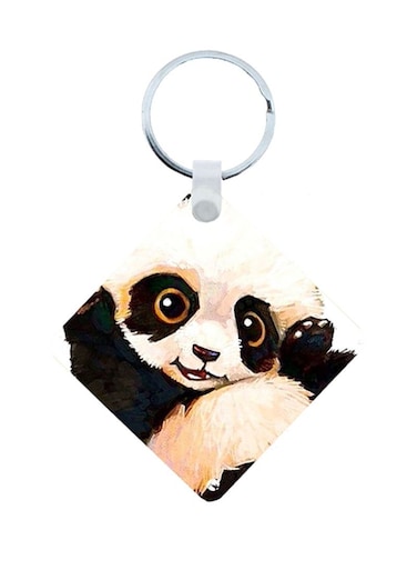 Panda Wooden Keychain