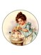 Vintage Art Printed Fridge Magnet Multicolour