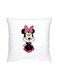 Minnie Mouse Printed Decorative Cushion White/Pink/Black 16x16inch