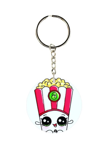 Cartoon Printed Single Sided Keychain