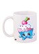 Cup Cake Printed Coffee Mug White/Pink/Blue