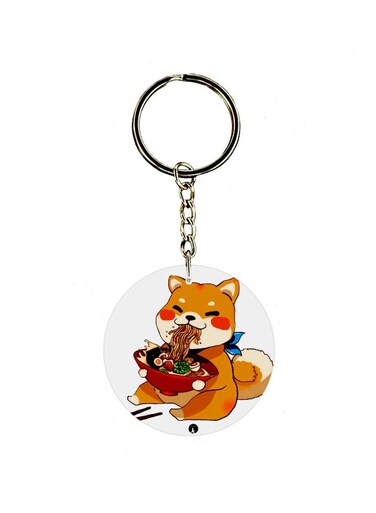 Cat Printed Keychain