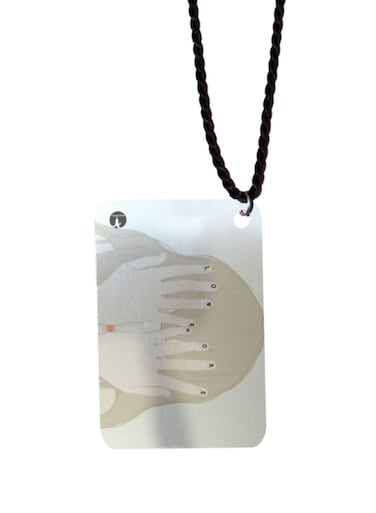 Korean Art Printed Car Mirror Pendant