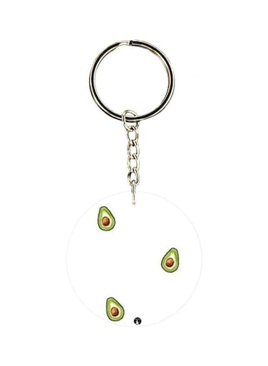 Cartoon Printed Double Sided Keychain