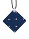 Heart Printed Car Mirror Pendant