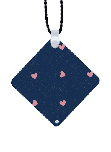Heart Printed Car Mirror Pendant