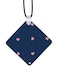 Heart Printed Car Mirror Pendant