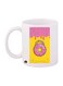 Donut Printed Mug White/Pink/Yellow Standard Size
