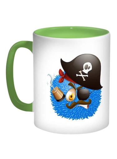 Colourful Monster Printed Coffee Mug Blue/Black/White