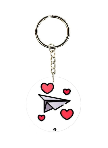 Cartoon Themed Single Sided Keychain