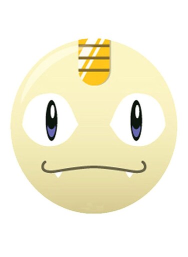 Pokemon Character Printed Fridge Magnet Beige/White/Yellow
