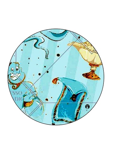 Disney Aladin Printed Fridge Magnet Multicolour 5.5 x 5.5cm