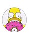 Simpsons Printed Fridge Magnet Round Multicolour