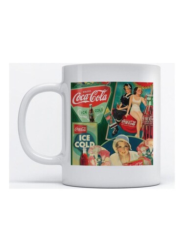Mug Coca Cola for Coffee and Tea White