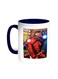 Iron Man Printed Coffee Mug Blue/White 11ounce