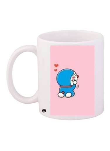Doraemon Printed Coffee Mug White/Blue/Pink