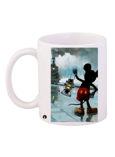 Mickey Mouse Printed Coffee Mug White/Black/Red