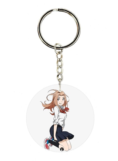 Anime Digimon Double Side Printed Keychain