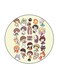 Studio Ghibli Printed Fridge Magnet Multicolour