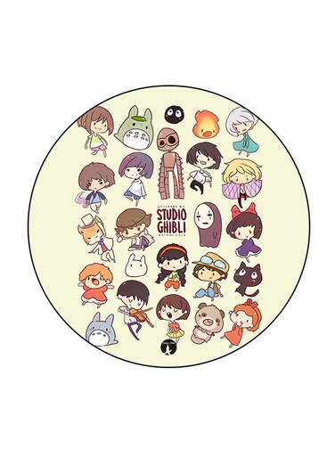 Studio Ghibli Printed Fridge Magnet Multicolour