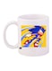 Sonic Printed Coffee Mug White/Blue/Yellow Standard Size