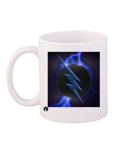Game The Flash Character Printed Mug White/Blue/Black Standard Size