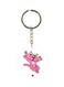 Lion Cub Patterned Single Sided Keychain