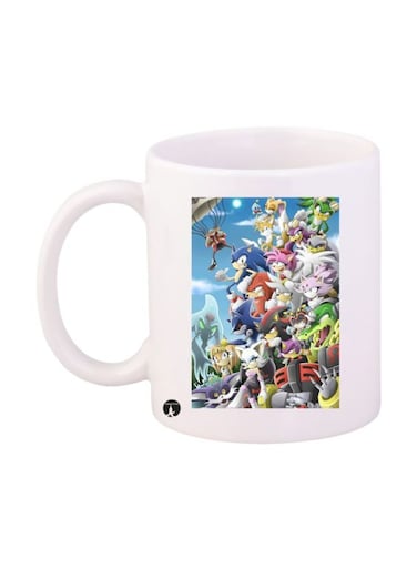 Printed Mug White/Blue/Yellow Standard Size