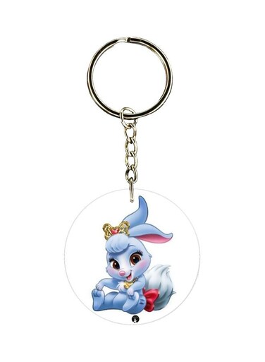 Little Bunny Printed Dual Sided Keychain