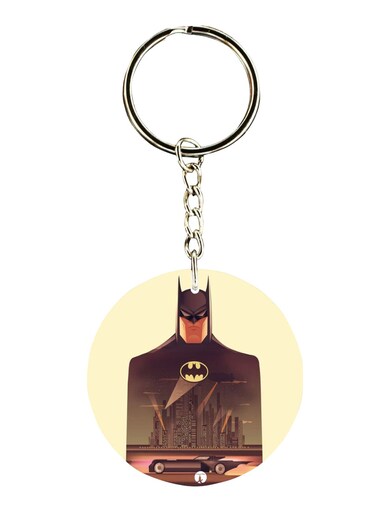 Double Sided Batman Printed Keychain