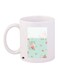 Floral Printed Coffee Mug White/Blue/Pink 11ounce