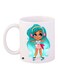 Anime Printed Coffee Mug White/Blue/Pink 11ounce