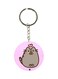 Cartoon Cat Printed Double Sided Keychain