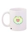 Ceramic Coffee Mug White/Green