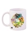 Pokemon Printed Mug White/Green/Pink