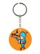 Double Sided Captain America Printed Keychain