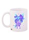 Cartoon Printed Coffee Mug White/Purple/Blue 11ounce