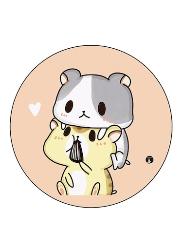 Hamsters Printed Fridge Magnet Multicolour