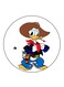 Disney Printed Fridge Magnet Round Multicolour