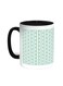 Decoration With Lines And Circles Printed Coffee Mug Black/White 11ounce