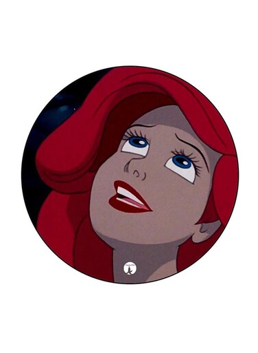 Disney Character Printed Fridge Magnet Round Multicolour