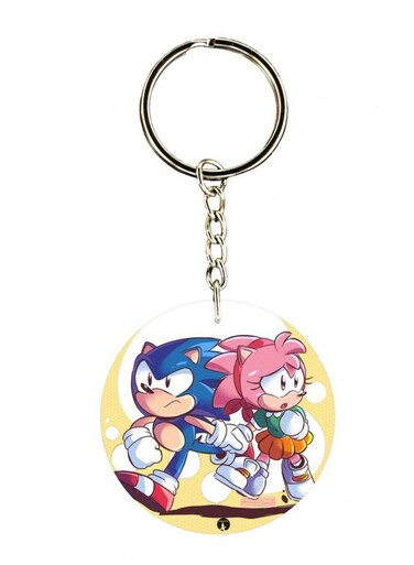 Sonic Printed Keychain