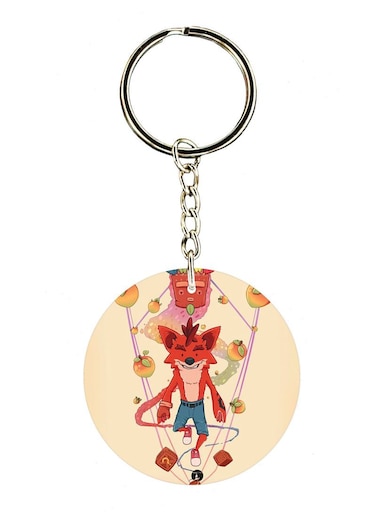 Double Sided Crash Printed Keychain