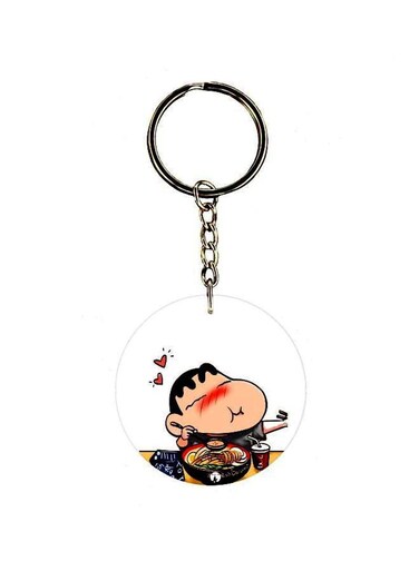 Cartoon Themed Single Sided Keychain