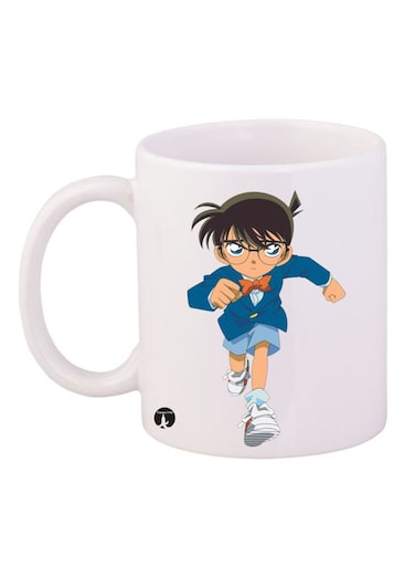 Anime Detective Conan Mug White/Blue/Black 12ounce