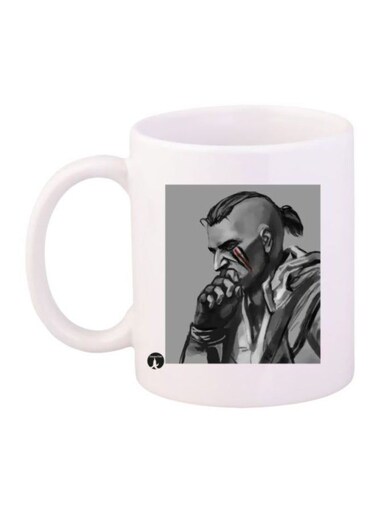 Assassin's Creed Printed Mug White/Black/Grey