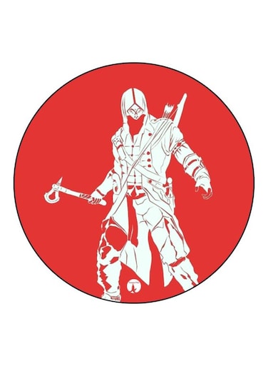 Assassin's Creed Printed Fridge Magnet Red/White