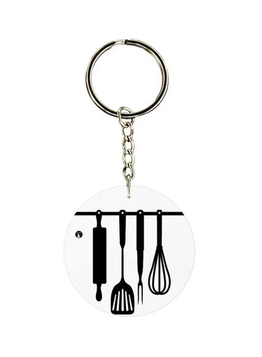 Printed Single Sided Keychain
